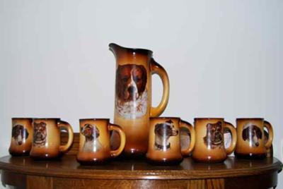 Pitcher and mugs