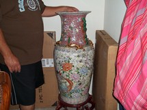 Full length of vase