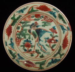 red-green plate (swatow ware)