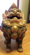 foo dog- incense container?