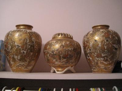 Three Chinese vases